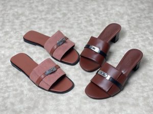 HERMES dark choco sandal 3