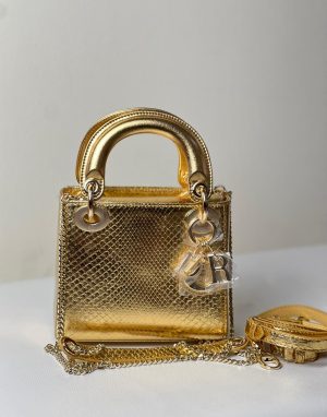 Lady Dior mini pythons leather 1