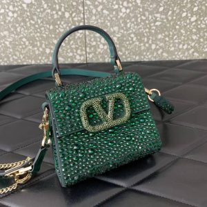 Valentino Garavani. Vsling shiny diamond mini tote bag 4 (1)
