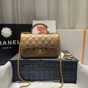 Chanel mini Flap bag with top Handle 4