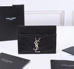 Saint Laurent monogram leather. Card holder 1