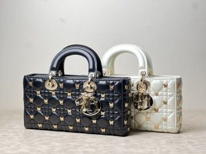 Dior small Lady D-Joy bag patent Cannage Calfskin 7